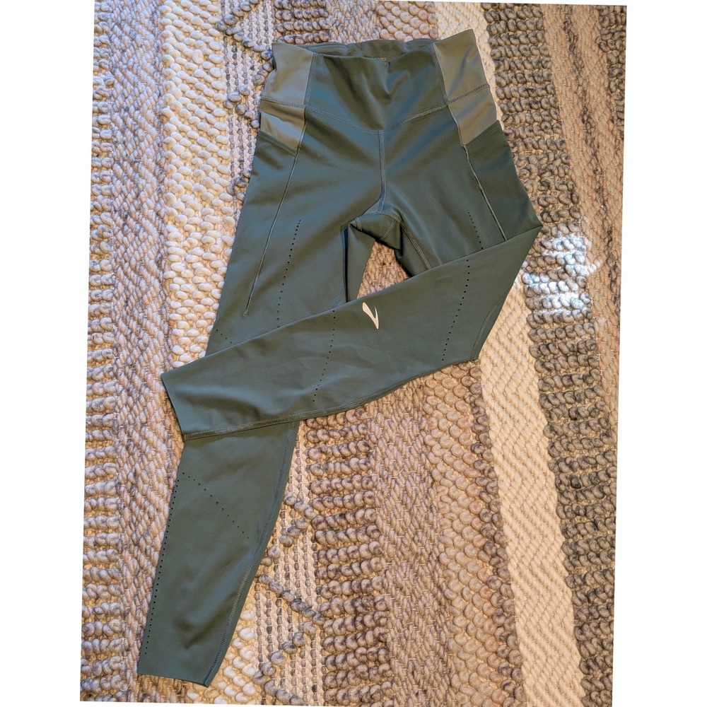 Brooks Method 7/8 Tight Sage Green Running Leggings Pockets Womens Small petite